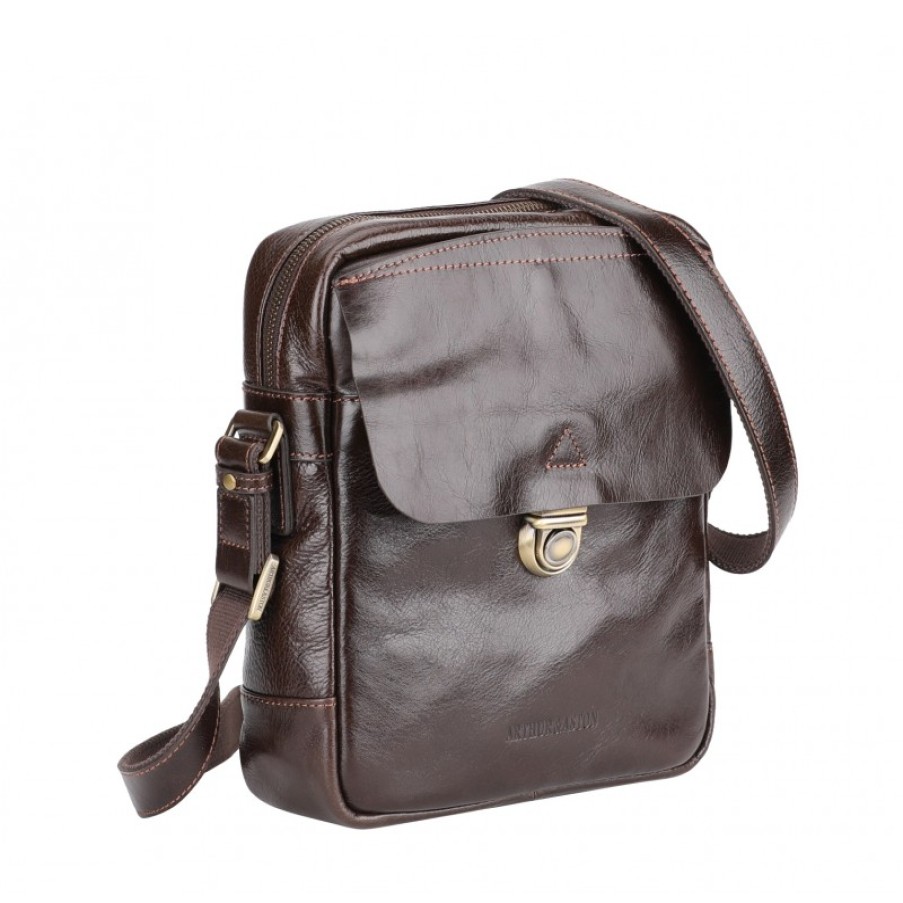 Hommes Arthur & Aston Besace | Sac Travers Sergio Cuir Vachette Vegetal