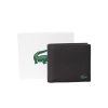 Hommes Lacoste Portefeuille | Portefeuille Pliable En Synthetique Facon Cuir Graine