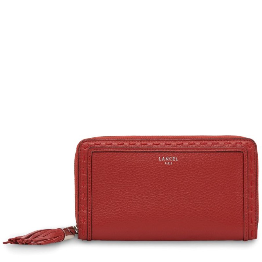 Femmes Lancel Portefeuille | Portefeuille Zippe Premier Flirt En Cuir - Lancel