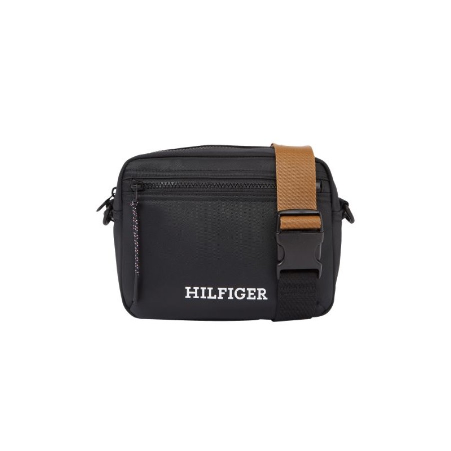 Hommes Tommy Hilfiger Sacoche | Sac Travers Th Monotype En Toile- Tommy Hilfiger