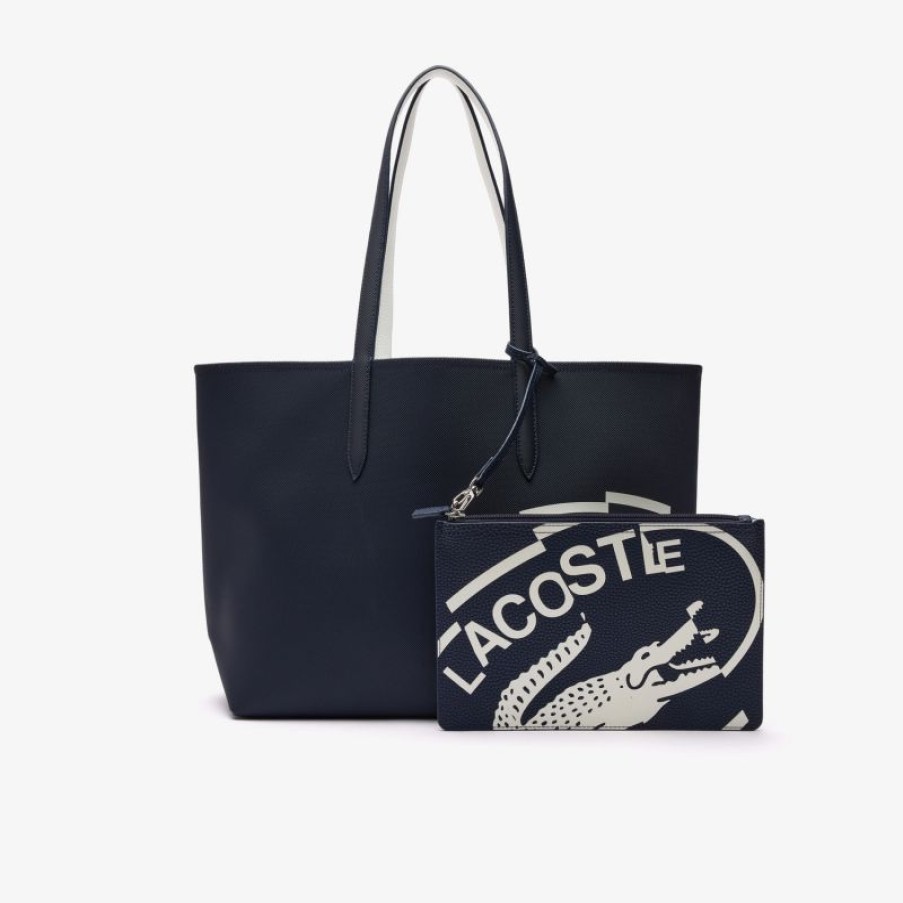 Femmes Lacoste Sac Porte Epaule | Sac Cabas Reversible Anna En Synthetique - Lacoste