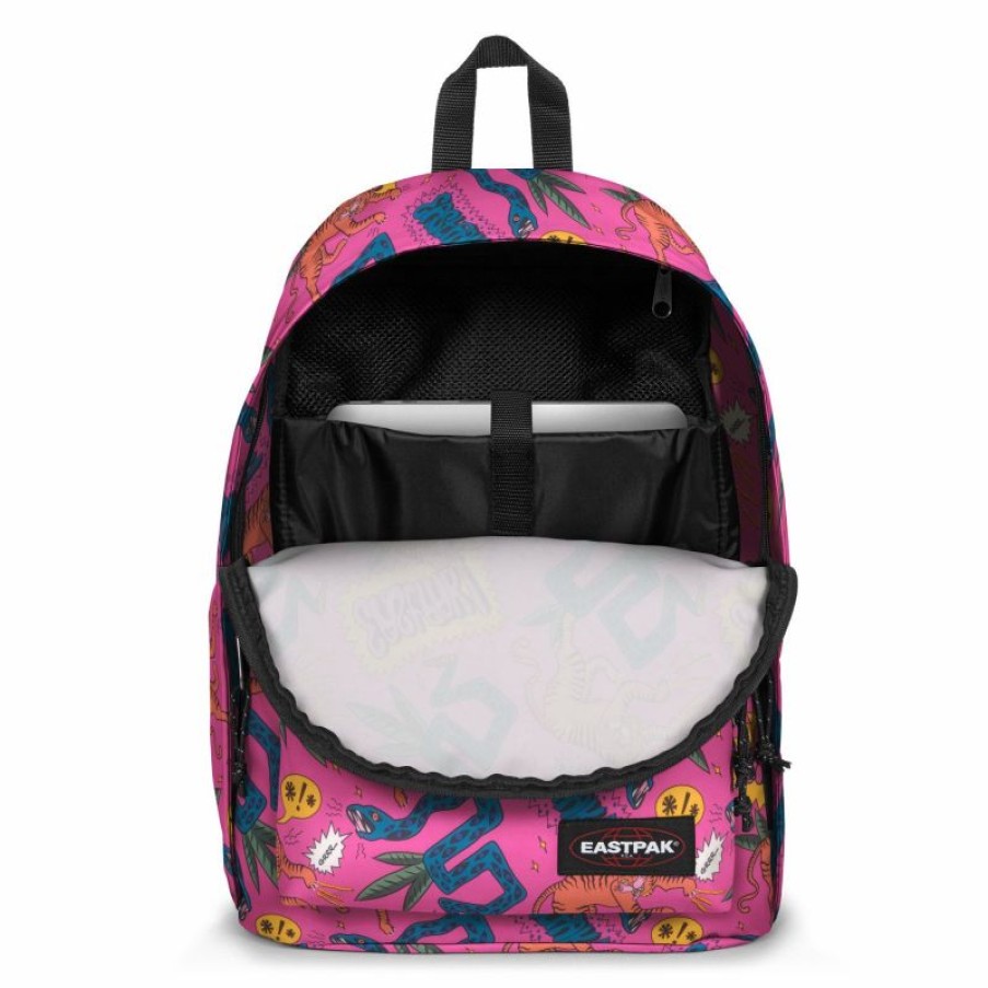 Femmes Eastpak Sac A Dos Ordinateur | Sac A Dos Office Zippl'R Comic Pink - Eastpak