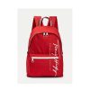 Business Tommy Hilfiger | Sac A Dos Logo Signature En Toile Bleu - Tommy Hilfiger