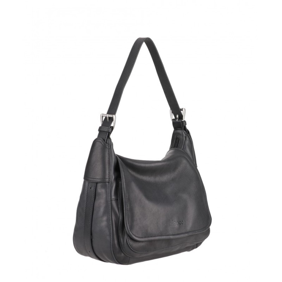 Femmes Mocca Sac Porte Epaule | Sac Epaule Cristina Cuir