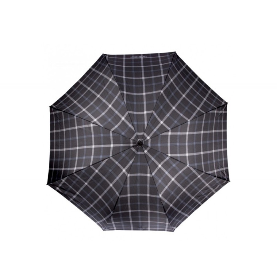 Femmes Isotoner Parapluie | Parapluie Homme Automatique X-Tra Solide Carreaux Homme - Isotoner