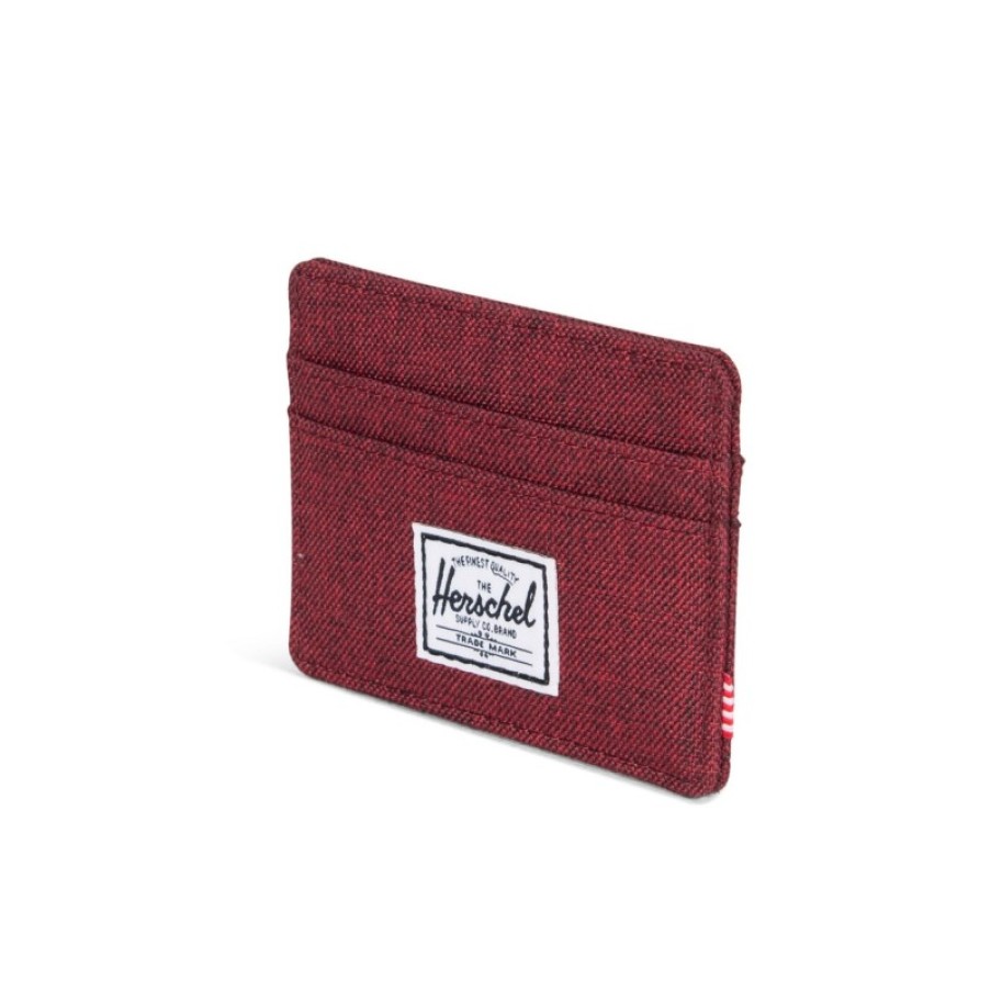 Femmes Herschel Porte Cartes | Porte-Cartes Charlie Winetasting Crosshatch - Herschel