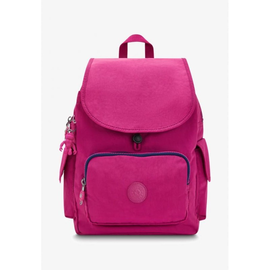 Femmes Kipling Sac A Dos | Sac A Dos City Pack S Pink Fuchsia En Toile - Kipling