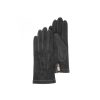 Femmes Isotoner Gants | Gants Femme Cuir De Chevre Velours Noir - Isotoner