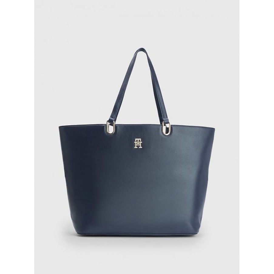 Femmes Tommy Hilfiger Sac Porte Epaule | Sac Shopping Timeless En Synthetique - Tommy Hilfiger