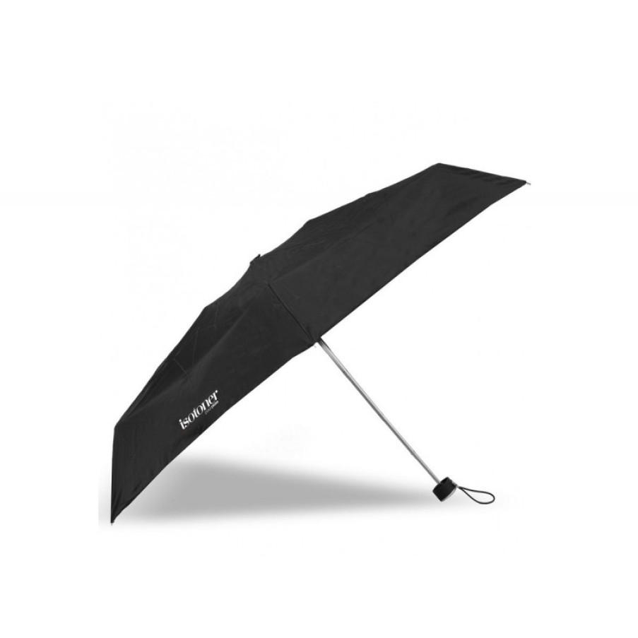 Femmes Isotoner Parapluie | Parapluie Mini Noir - Isotoner