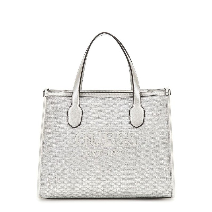 Femmes Guess Sac Cabas | Sac Cabas Silvana En Synthetique - Guess