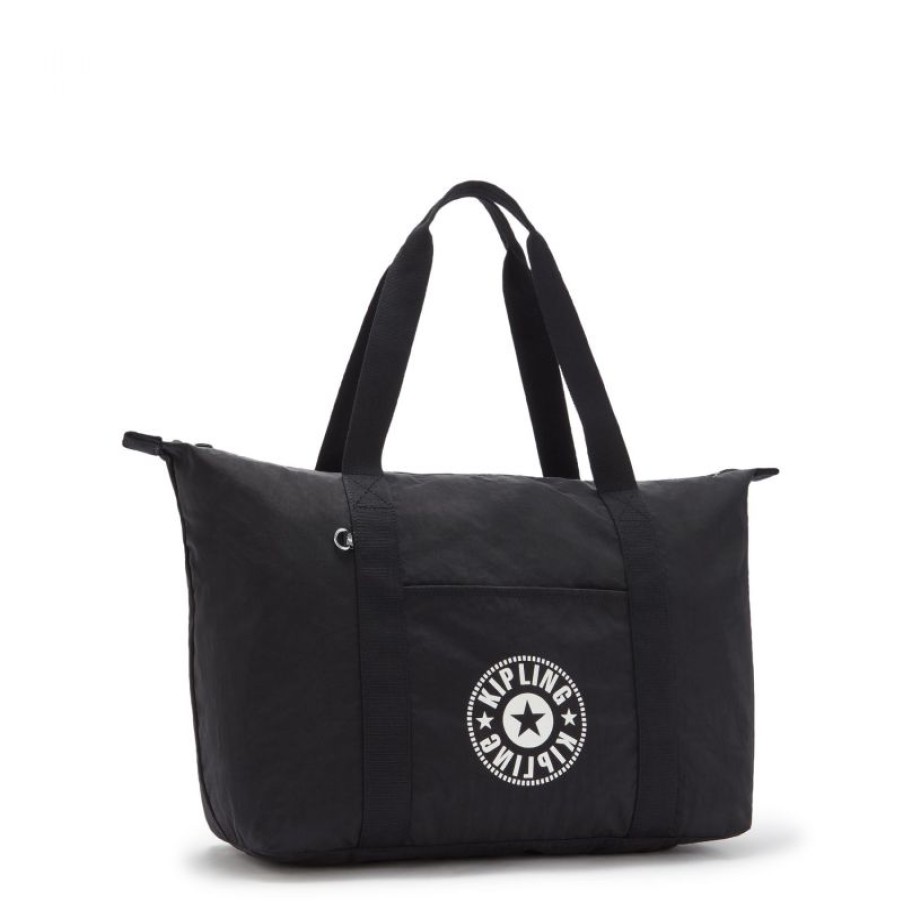 Bagages Kipling | Sac Cabas Art M Lite Black En Toile - Kipling