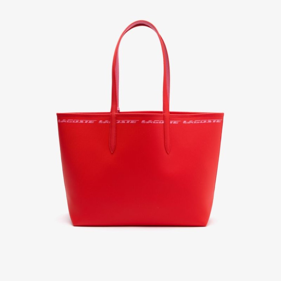 Femmes Lacoste Sac Porte Epaule | Sac Cabas Reversible Anna En Synthetique - Lacoste