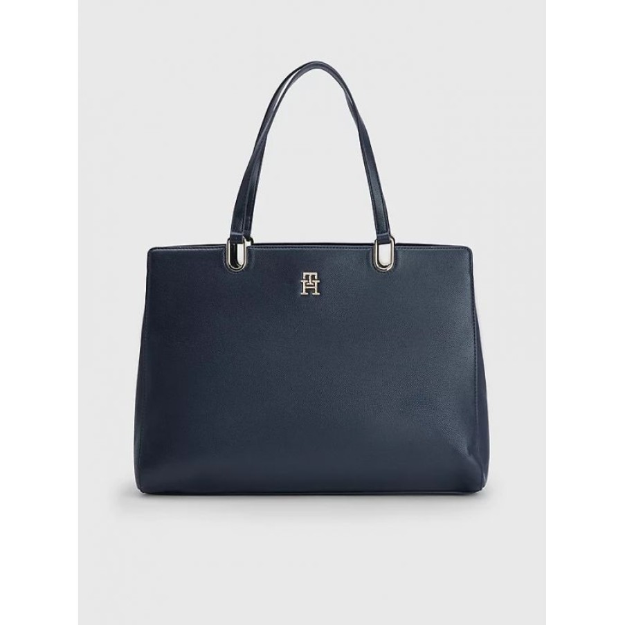 Femmes Tommy Hilfiger Sac Porte Epaule | Sac Cabas Timeless En Synthetique - Tommy Hilfiger