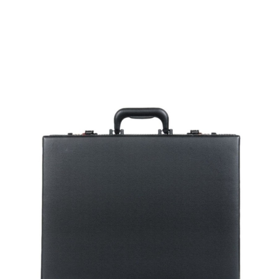 Hommes Davidt's Porte Document / Serviette | Attache Case Noir En Synthetique - Davidt'S