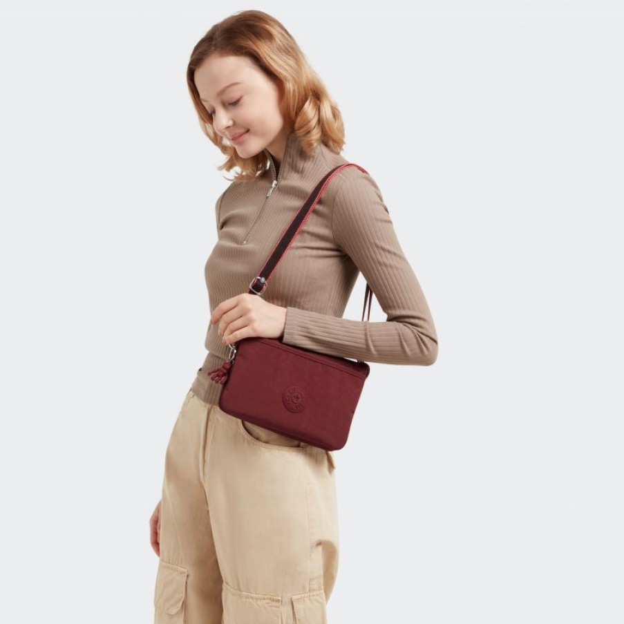 Femmes Kipling Sac Bandouliere | Petit Sac Bandouliere Riri Flaring Rust En Toile - Kipling