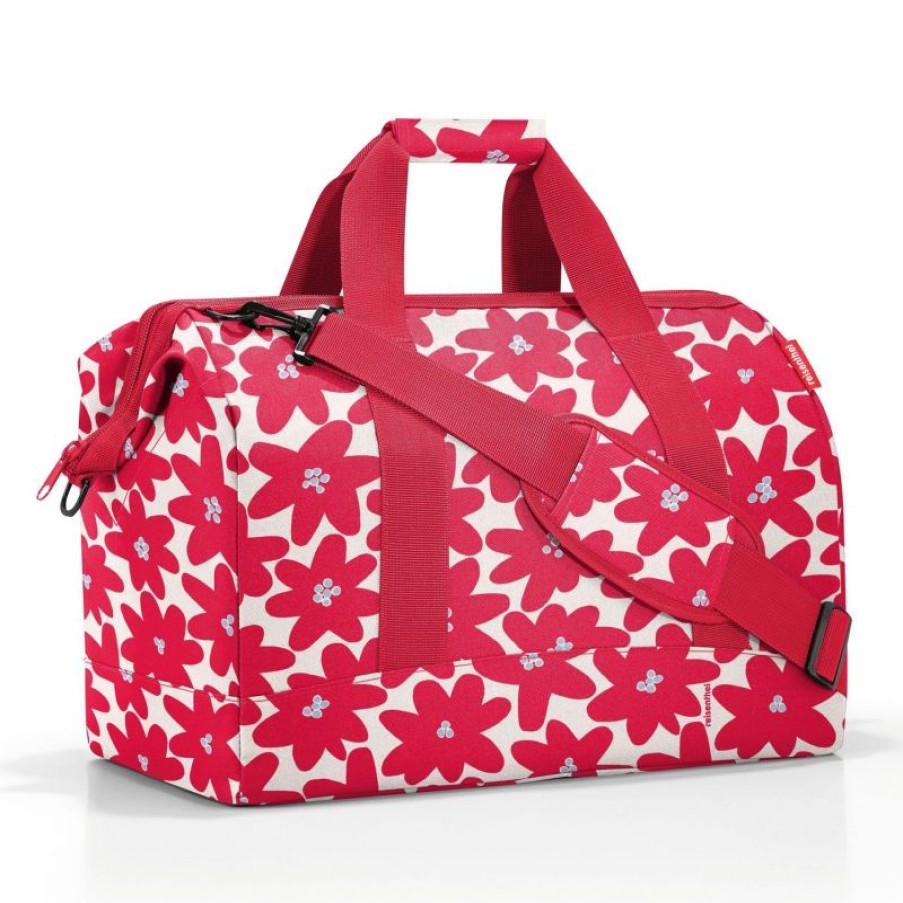 Bagages Reisenthel | Sac De Voyage Allrounder L Daisy Red En Toile - Reisenthel