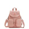 Femmes Kipling Sac A Dos | Sac A Dos Transformable Firefly Up Rose Dynamic En Toile - Kipling