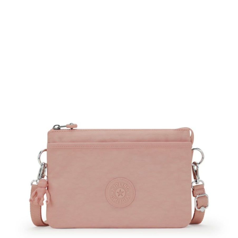 Femmes Kipling Sac Bandouliere | Petit Sac Bandouliere Riri Tender Rose En Toile - Kipling