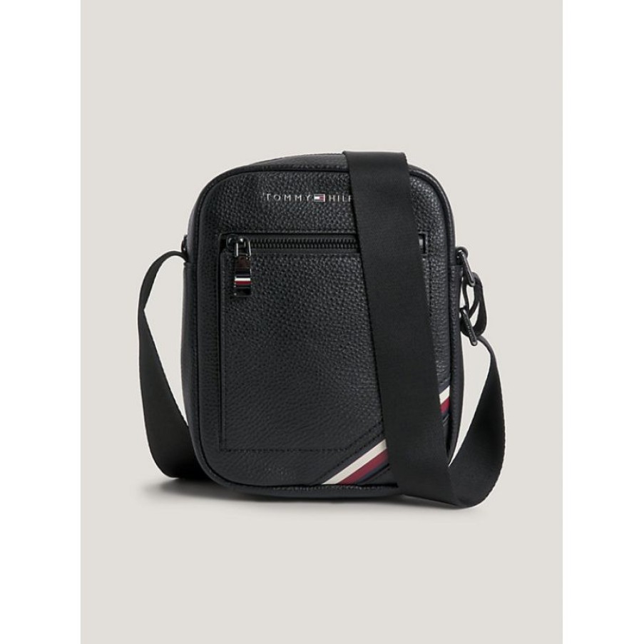 Hommes Tommy Hilfiger Sacoche | Sac Travers Central En Synthetique - Tommy Hilfiger