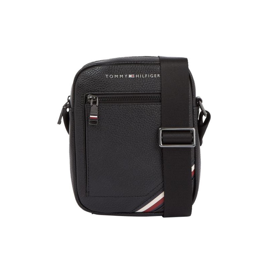 Hommes Tommy Hilfiger Sacoche | Sac Travers Central En Synthetique - Tommy Hilfiger