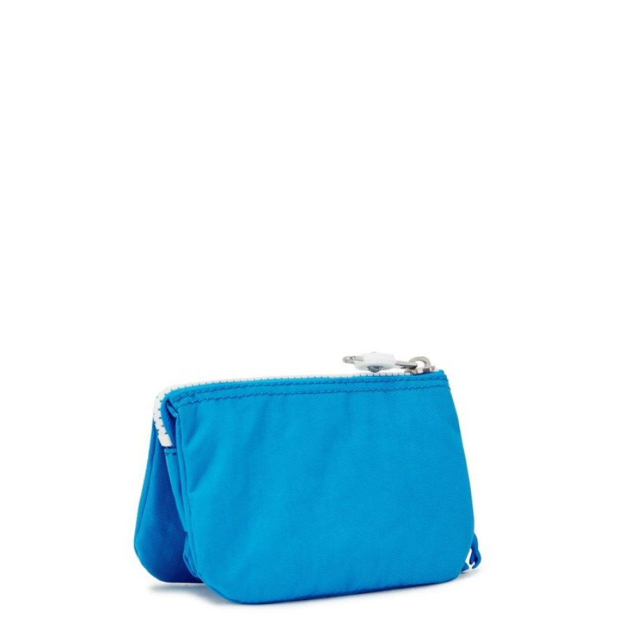 Femmes Kipling Porte Monnaie | Porte-Monnaie Creativity S Eager Blue En Toile - Kipling