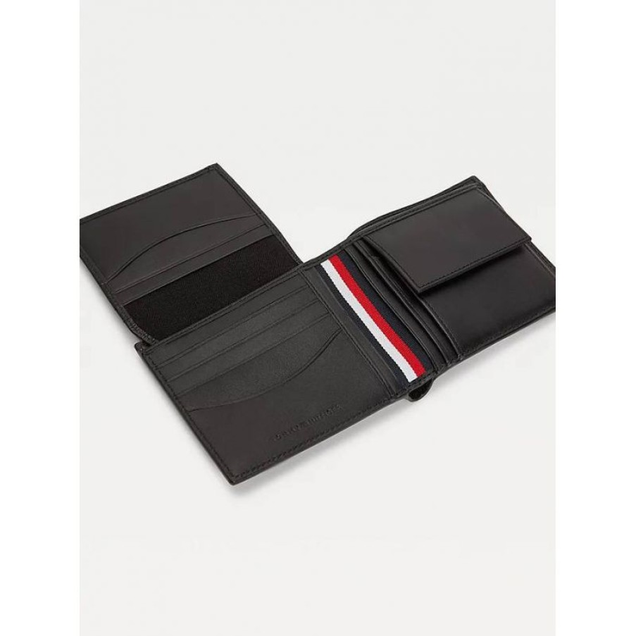 Hommes Tommy Hilfiger Portefeuille | Portefeuille Business En Cuir - Tommy Hilfiger