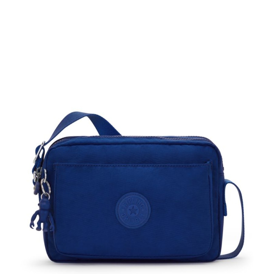 Femmes Kipling Sac Bandouliere | Sac Travers Abanu M Deep Sky Blue En Toile - Kipling