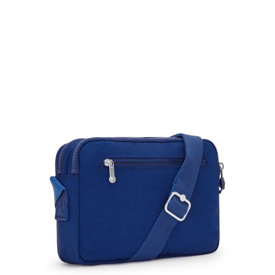 Femmes Kipling Sac Bandouliere | Sac Travers Abanu M Deep Sky Blue En Toile - Kipling