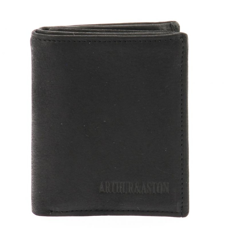 Hommes Arthur & Aston Porte Monnaie | Porte-Monnaie Et Cartes Louis En Cuir Vachette Gras - Arthur & Aston