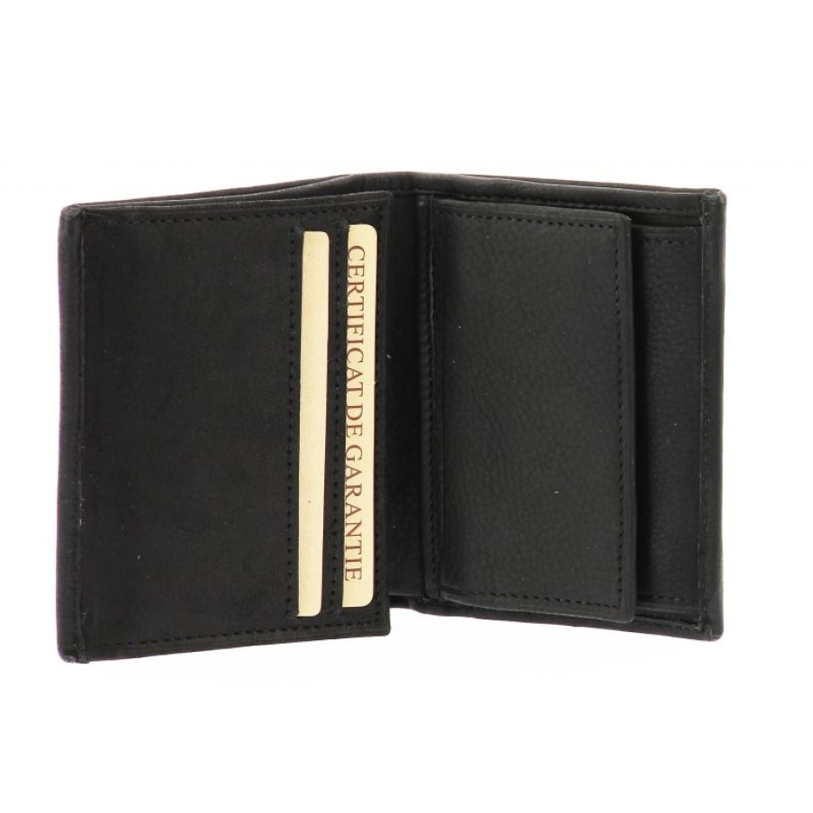 Hommes Arthur & Aston Porte Monnaie | Porte-Monnaie Et Cartes Louis En Cuir Vachette Gras - Arthur & Aston