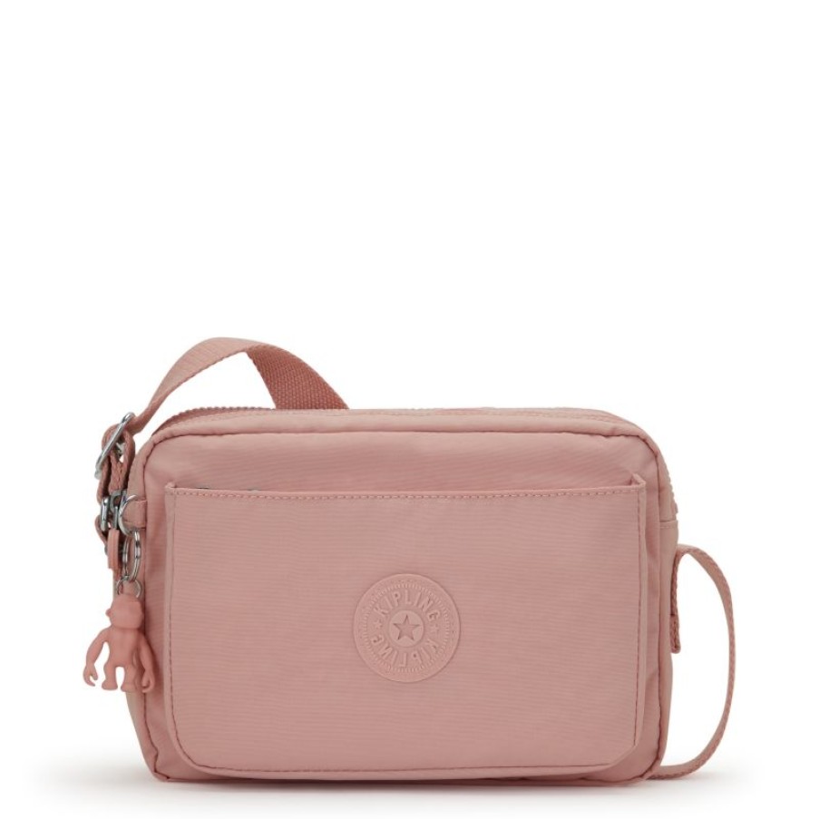 Femmes Kipling Sac Bandouliere | Sac Travers Abanu M Tender Rose En Toile - Kipling