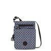 Femmes Kipling Sac Porte Epaule | Sac Travers New Eldorado Blackish Tile En Toile - Kipling