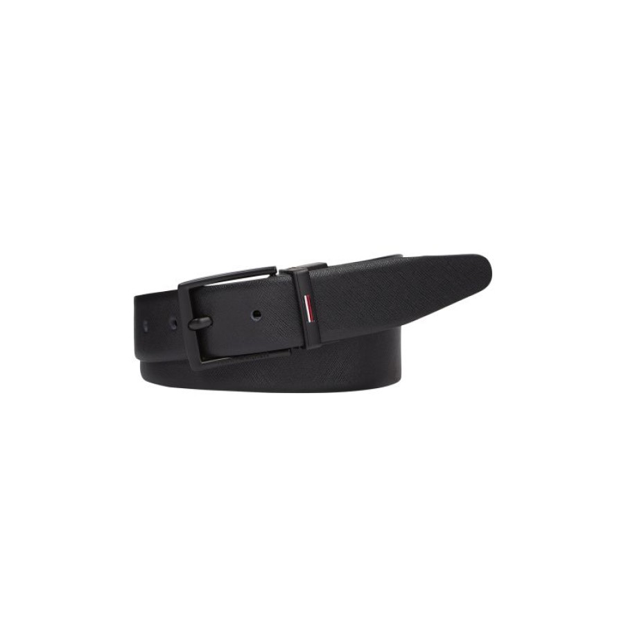 Hommes Tommy Hilfiger Ceinture | Ceinture Business Texture Reversible 115Cm - Tommy Hilfiger