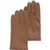 Hommes Isotoner Gants | Gants Homme Cuir Agneau Caramel - Isotoner