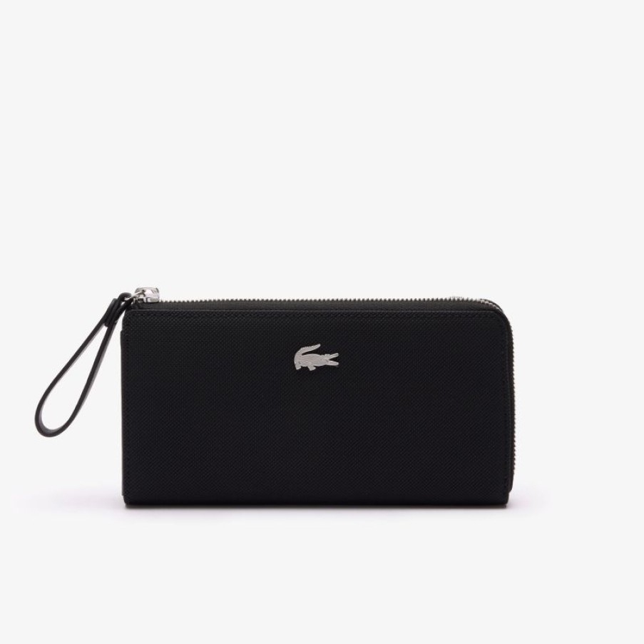 Femmes Lacoste Portefeuille | Compagnon Zippe Daily Lifestyle En Synthetique - Lacoste