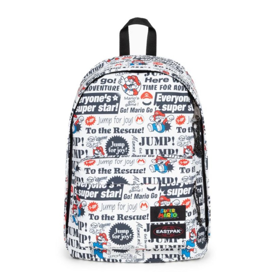 Femmes Eastpak Sac A Dos Ordinateur | Sac A Dos Out Of Office Mario Newspaper - Eastpak