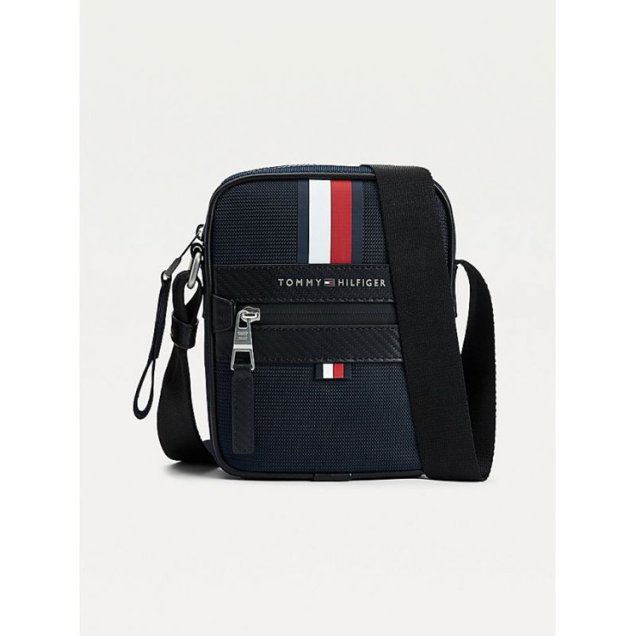 Hommes Tommy Hilfiger Sacoche | Sacoche Elevated En Toile - Tommy Hilfiger