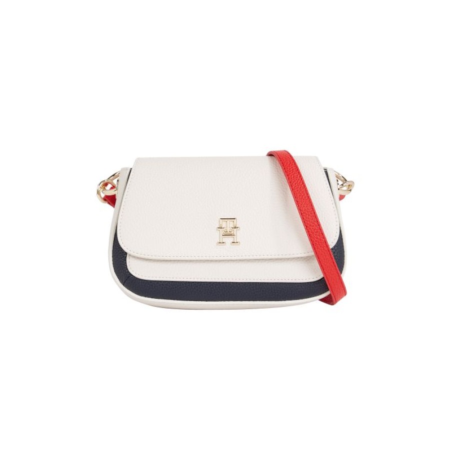 Femmes Tommy Hilfiger Sac Porte Epaule | Sac Travers Emblem En Synthetique - Tommy Hilfiger