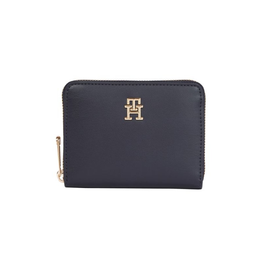 Femmes Tommy Hilfiger Portefeuille | Portefeuille Zippe Iconic En Synthetique - Tommy Hilfiger