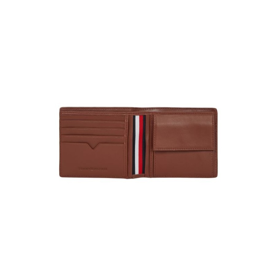 Hommes Tommy Hilfiger Portefeuille | Portefeuille Th Modern En Cuir - Tommy Hilfiger