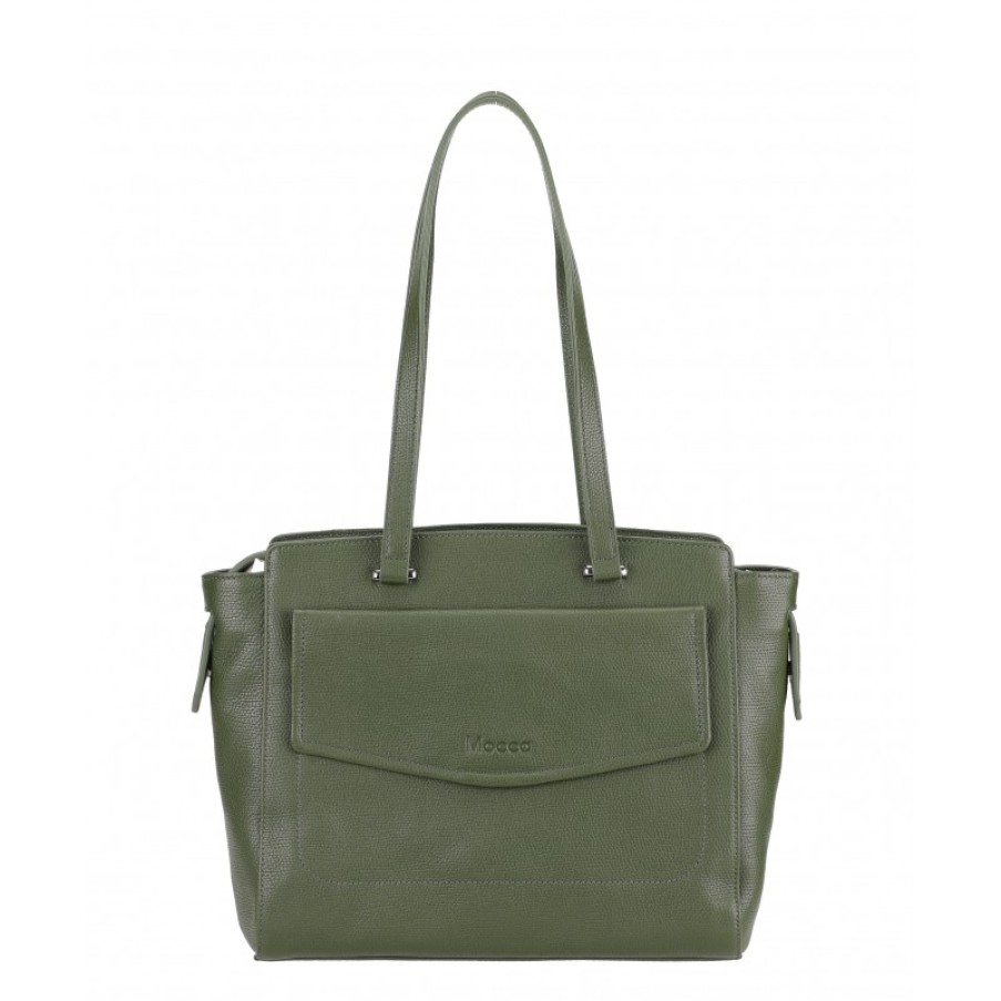 Femmes Mocca Sac Cabas | Sac Shopping Elise Cuir