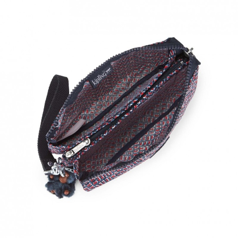 Femmes Kipling Trousse | Grande Pochette Creativity Xl Mini Geo En Toile - Kipling