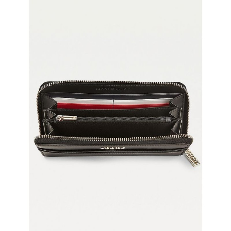 Femmes Tommy Hilfiger Portefeuille | Compagnon Zippe Tommy Iconic En Synthetique - Tommy Hilfiger