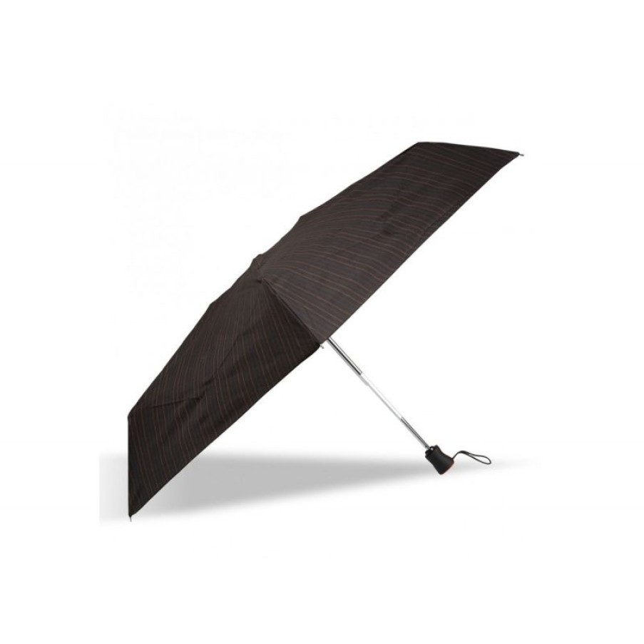 Femmes Isotoner Parapluie | Parapluie X-Tra Solide Rayure Surpiquee - Isotoner