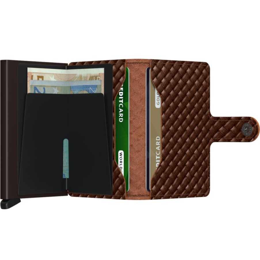 Femmes Secrid Porte Cartes | Miniwallet Basket En Cuir - Secrid