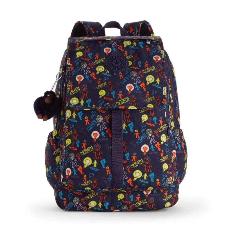 Femmes Kipling Sac A Dos Ordinateur | Sac A Dos Ordinateur Haruko Bright Light - Kipling