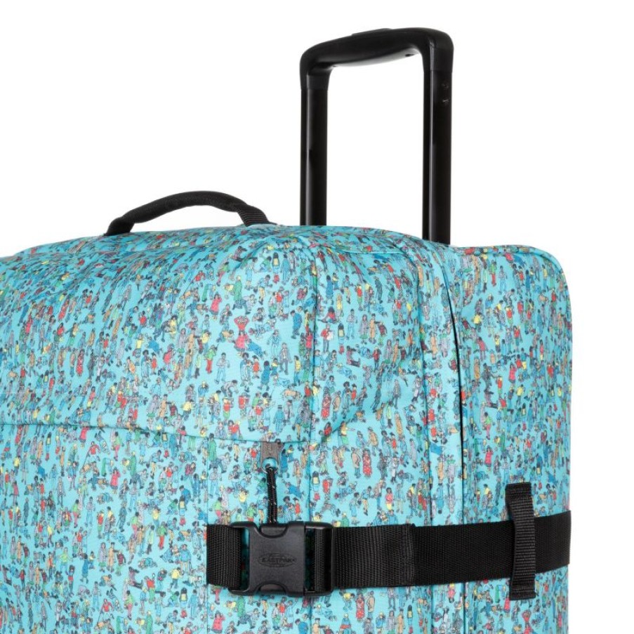 Bagages Eastpak | Sac De Voyage Tranverz M Wally Pattern Blue - Eastpak