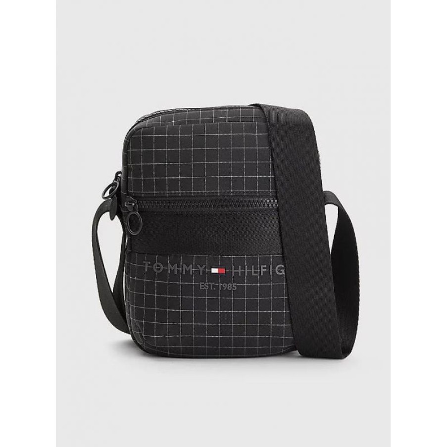 Hommes Tommy Hilfiger Sacoche | Mini Sac Reporter Th Established En Synthetique - Tommy Hilfiger