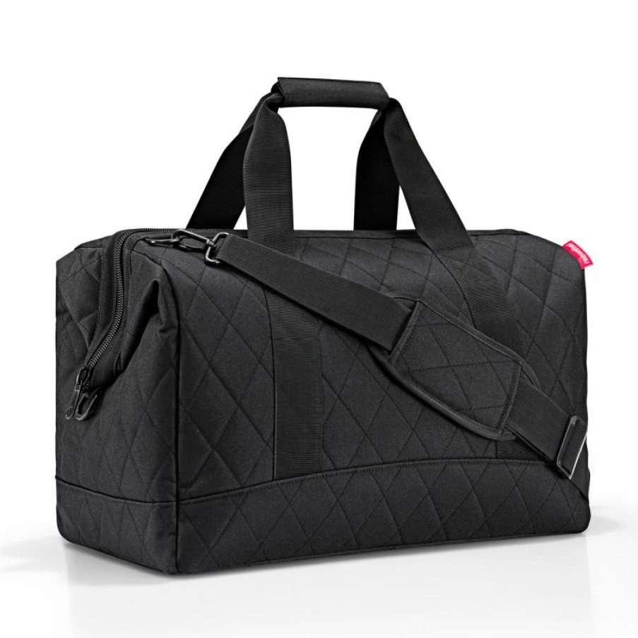 Bagages Reisenthel | Sac De Voyage Allrounder L Rhombus Midnight Gold En Toile - Reisenthel